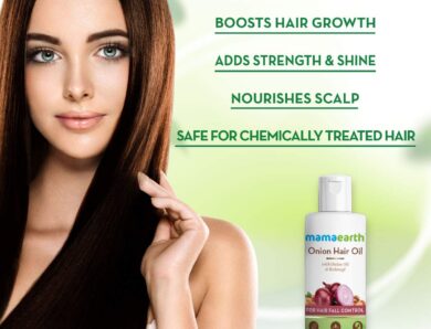 Mamaearth Onion Hair Oil for Hair Regrowth and Hair Fall Control